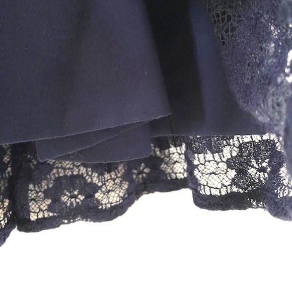 Zara 50’s style navy blue lace dress - Picture 7 of 10